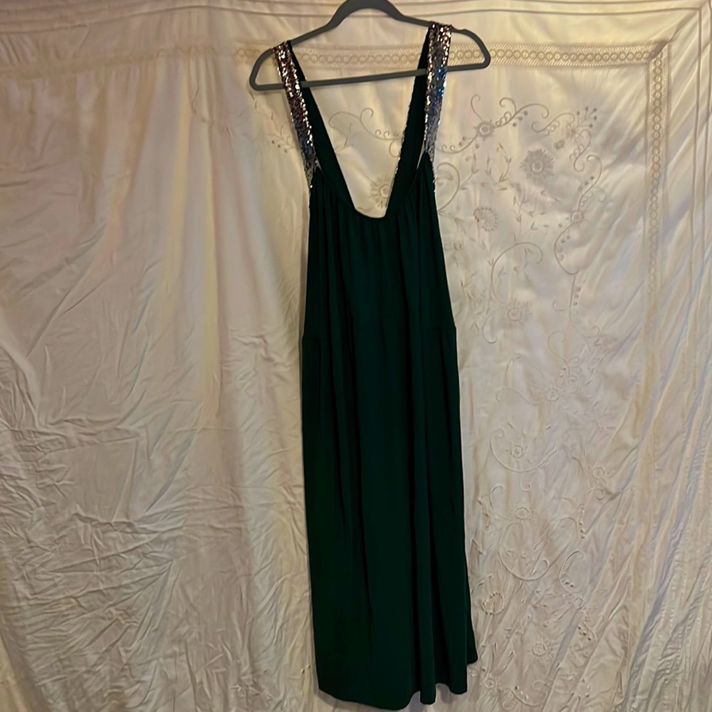 Rose Gail 4X , stunning green dress with sparkles on straps new with tags